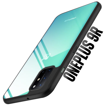 Premium Silicon Soft Framed Case with Clear Back Cover For OnePlus 9R