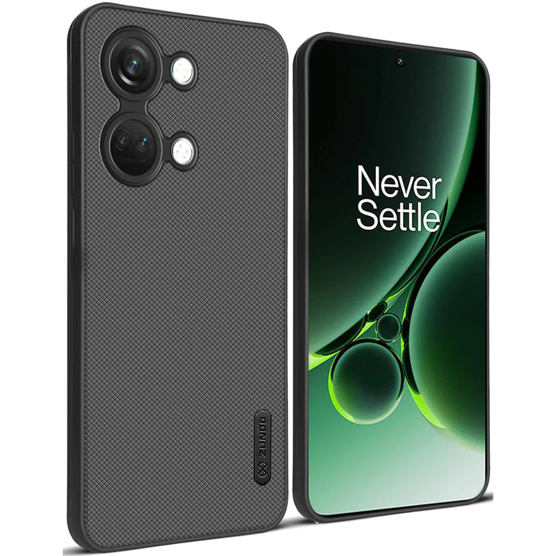 ZUNDO Dotted Silicon Back Case Cover for OnePlus Nord 3 5G | Camera Bumper Protection Back Cover [ Matte Black ]