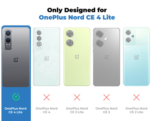 Crystal Clear Premium Shiny colorful Edges Hard Back Case For OnePlus Nord CE 4 Lite