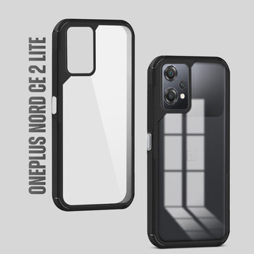 Silicone Frame Transparent Hard Back Cover for OnePlus Nord CE 2 Lite 5G