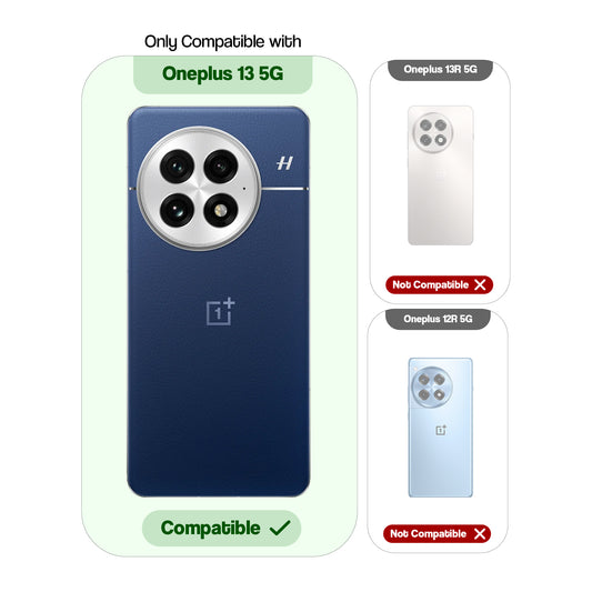 Transparent Shockproof Phone Back Cover Case With Raised Edges For OnePlus 13 5G