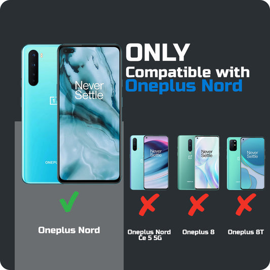 Electroplated Frame Leather Back Cover for OnePlus Nord 5G