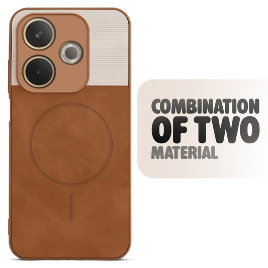 Hybrid PU Leather Matte Cover for Oppo A5 Pro 5G