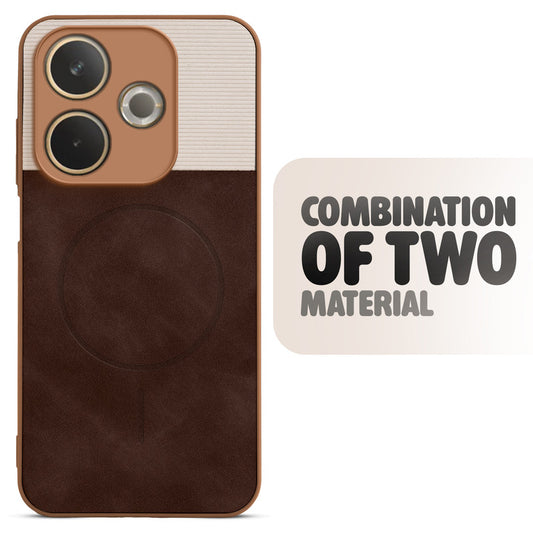 Hybrid PU Leather Matte Cover for Oppo A5 Pro 5G