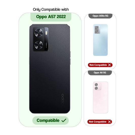 Silicone Frame Transparent Hard Back Ring Stand Case for Oppo A57 2022