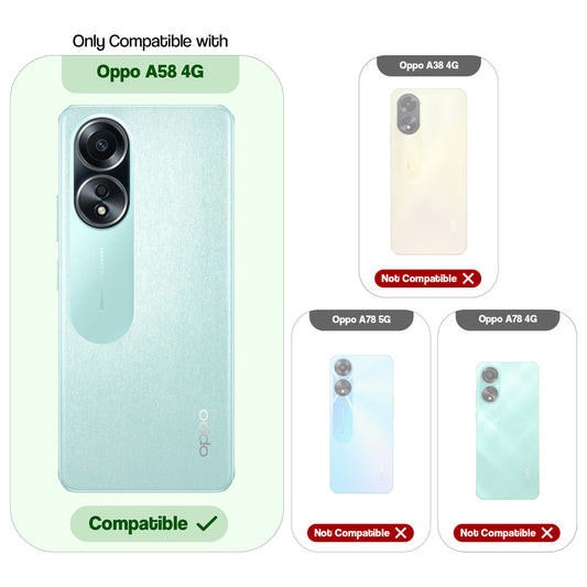 3D Puffer Pattern Silicone Back Cover for Oppo A58 4G, Shockproof Protective Case