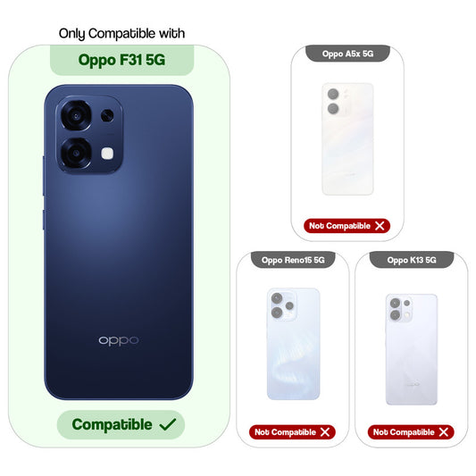 Shockproof Hybrid Transparent Phone Case For Oppo F31 5G with Hard Back and Soft Bumper for Maximum Protection