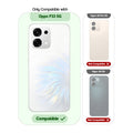 Clear hard back case compatibility guide showing fit for Oppo F33 5G and not compatible with other models