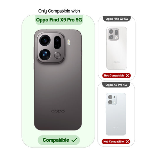 Shockproof Hybrid Transparent Phone Case For Oppo Find X9 Pro 5G with Hard Back and Soft Bumper for Maximum Protection