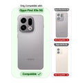 Clear hard back case compatibility guide showing fit for Oppo Find X9s 5G and not compatible with other models