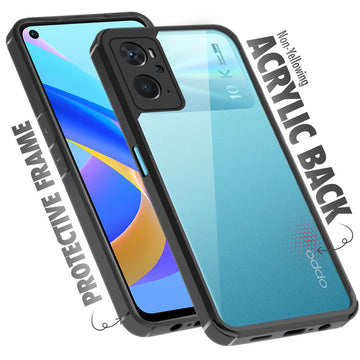 Silicone Border Transparent Back Cover for Oppo K10 4G