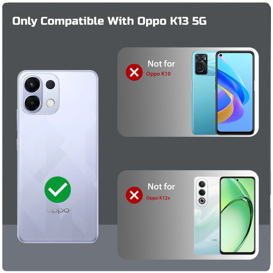 Silicone Border Transparent Back Cover for Oppo K13 5G