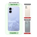 Compatibility guide showing the back cover designed only for Oppo K14x 5G.