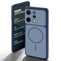 Dual tone silicone Blue back cover for Oppo Reno 14 5G showing camera protection and design