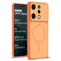 Full protective dual tone Orange silicone case for Oppo Reno 14 5G showing front and back design coverage