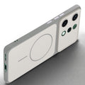 Slim silicone White phone case for Oppo Reno 14 5G side angle view showing grip texture and precise cutouts