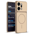 Full protective dual tone Brown silicone case for Oppo Reno 14 Pro 5G showing front and back design coverage