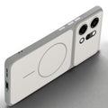 Slim silicone White phone case for Oppo Reno 14 Pro 5G side angle view showing grip texture and precise cutouts