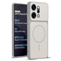 Full protective dual tone White silicone case for Oppo Reno 14 Pro 5G showing front and back design coverage