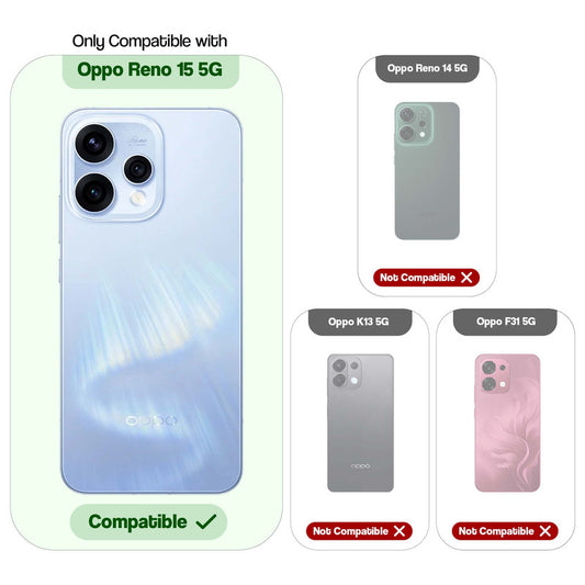 Soft Frame Clear Case Ring Holder Kickstand For Oppo Reno 15 5G