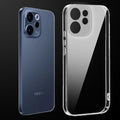 Transparent anti-yellow hard back case fitted on Oppo Reno 15c 5G showing full back coverage and camera protection