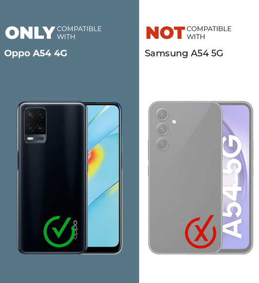 Premium Acrylic Transparent Back Cover for Oppo A54 4G