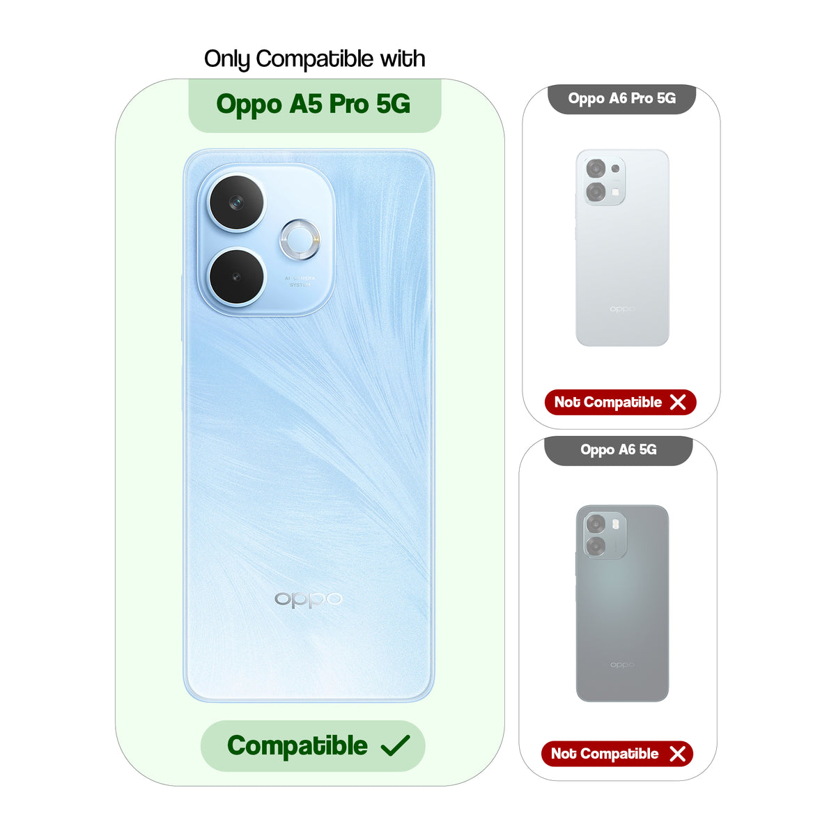 Frosted Sleek Matte With Raised Camera Protection Back Cover Case For Oppo A5 Pro 5G
