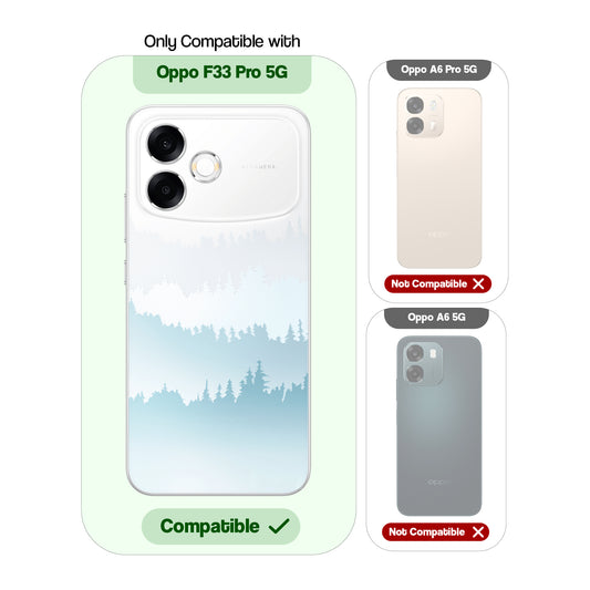 Crystal Clear Hard Anti-Yellow Transparent Back Cover Case For Oppo F33 Pro 5G