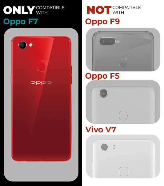 Premium Acrylic Transparent Back Cover for Oppo F7