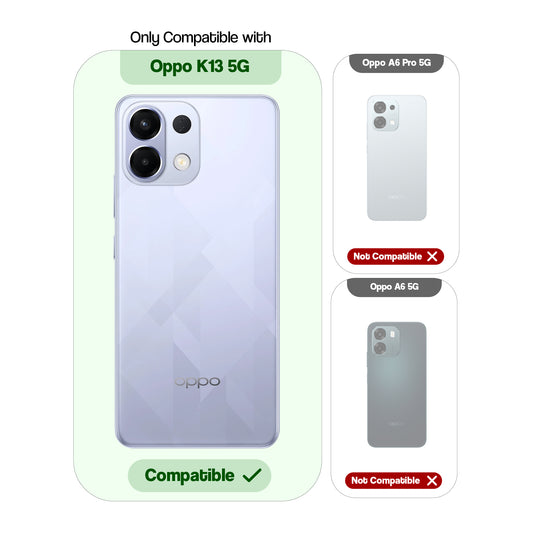 Transparent Shockproof Phone Back Cover Case With Raised Edges For Oppo K13 5G