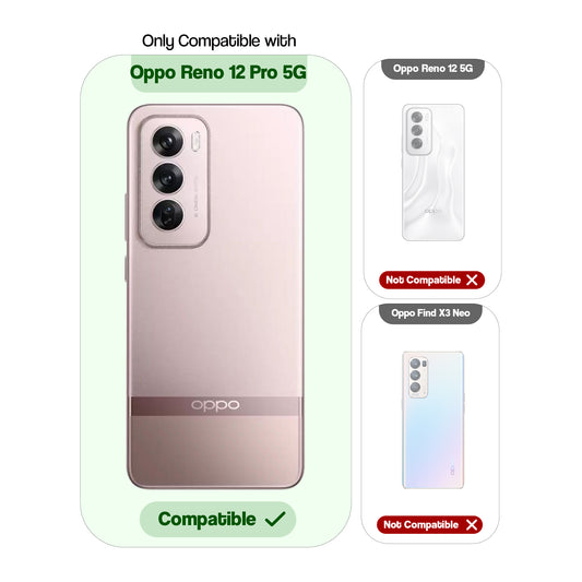 Transparent Edge Hard Case For Oppo Reno 12 Pro 5G