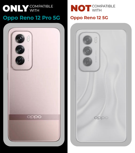 Elegant Hybrid Pattern Design Back Case For Oppo Reno 12 Pro 5G