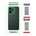 Compatibility guide showing the back cover designed only for Oppo Reno 14 5G.