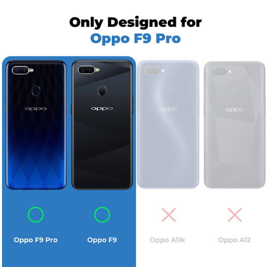Crystal Clear Hard Back Anti-Yellowing Phone Case For Oppo F9