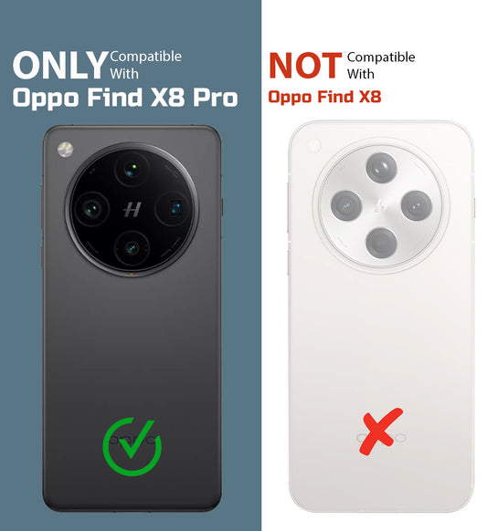 Crystal Shield Hard Case with Anti-Yellowing and Colorful Camera Guard for Oppo Find X8 Pro 5G