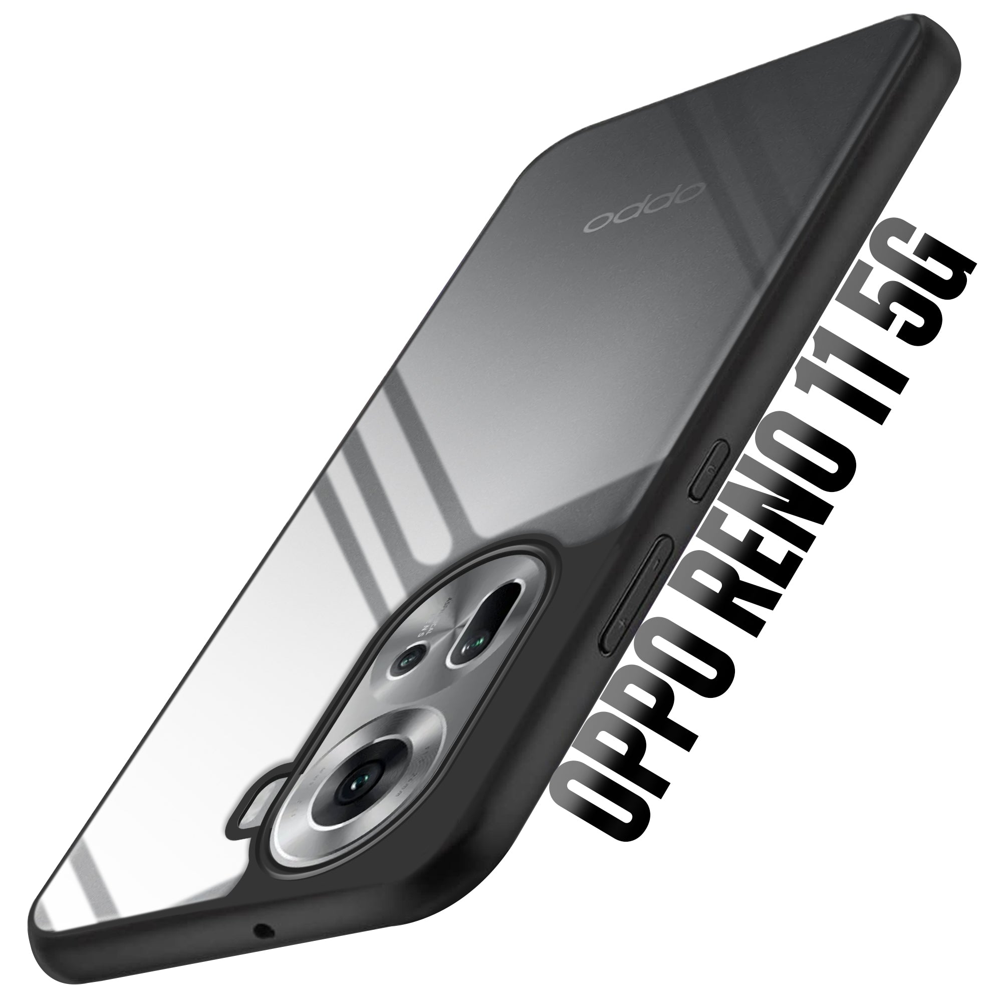 Soft Frame Clear Case for Oppo Reno 11 5G