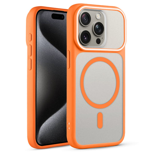 Premium MagSafe Case for Apple iPhone 15 Pro with Frosted Back, Soft Silicone Edges & Raised Camera Protection