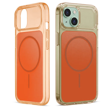 Silicone Hybrid Hard Back Cover with Wireless Charging Support for Apple iPhone 15