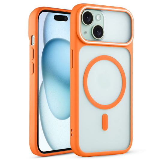 Premium MagSafe Case for Apple iPhone 15 with Frosted Back, Soft Silicone Edges & Raised Camera Protection