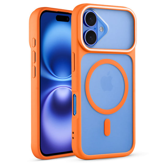 Premium MagSafe Case for Apple iPhone 16 with Frosted Back, Soft Silicone Edges & Raised Camera Protection