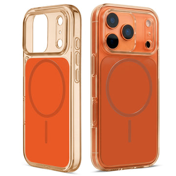 Silicone Hybrid Hard Back Cover with Wireless Charging Support for Apple iphone 17 Pro Max