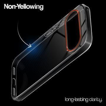 Crystal Clear Anti-Yellow Transparent Back Cover Case With Camera Ring Protection for Google Pixel 11 5G