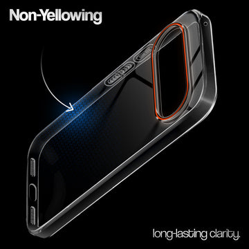 Crystal Clear Anti-Yellow Transparent Back Cover Case With Camera Ring Protection for Google Pixel 11 Pro 5G