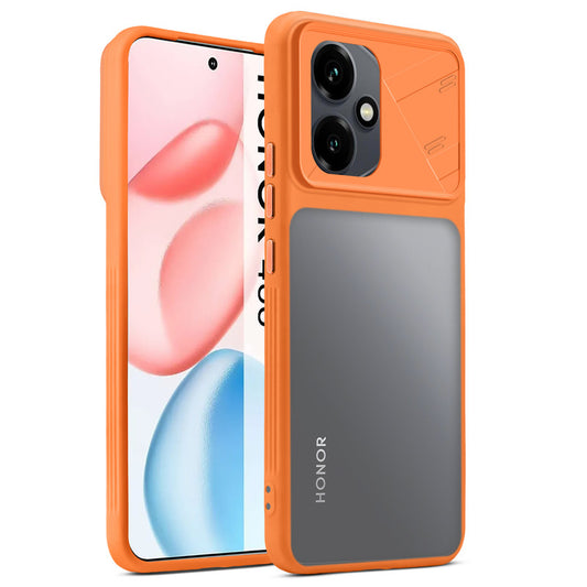 Premium Frosted Back Cover with Textured Camera Design & Metal-Look Buttons for Honor 400 5G