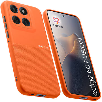 Premium Silicone Textured Case With Camera Protection & Inner Microfiber Lining Back Cover For Motorola Edge 60 Fusion 5G