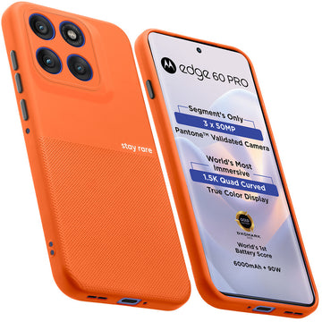 Premium Silicone Textured Case With Camera Protection & Inner Microfiber Lining Back Cover For Motorola Edge 60 Pro 5G