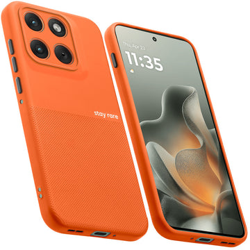 Premium Silicone Textured Case With Camera Protection & Inner Microfiber Lining Back Cover For Motorola Edge 70 5G
