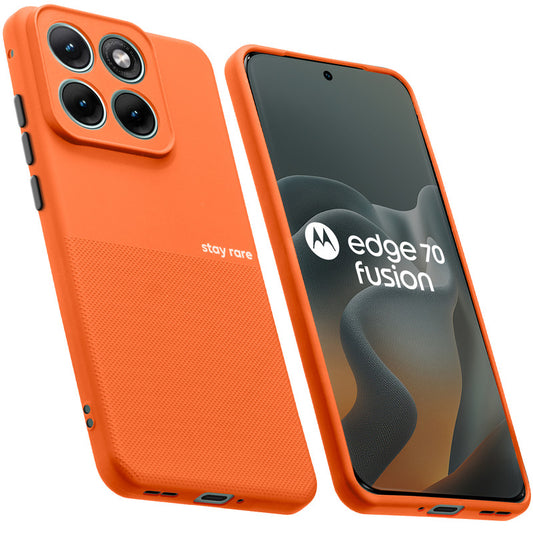 Premium Silicone Textured Case With Camera Protection & Inner Microfiber Lining Back Cover For Motorola Edge 70 Fusion 5G