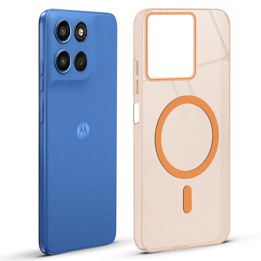 Anti-Yellow Scratch Resistant Case Support Magnetic Accessories Back Cover For Motorola G57 Power 5G
