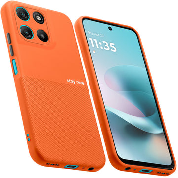 Premium Silicone Textured Case With Camera Protection & Inner Microfiber Lining Back Cover For Motorola G57 Power 5G